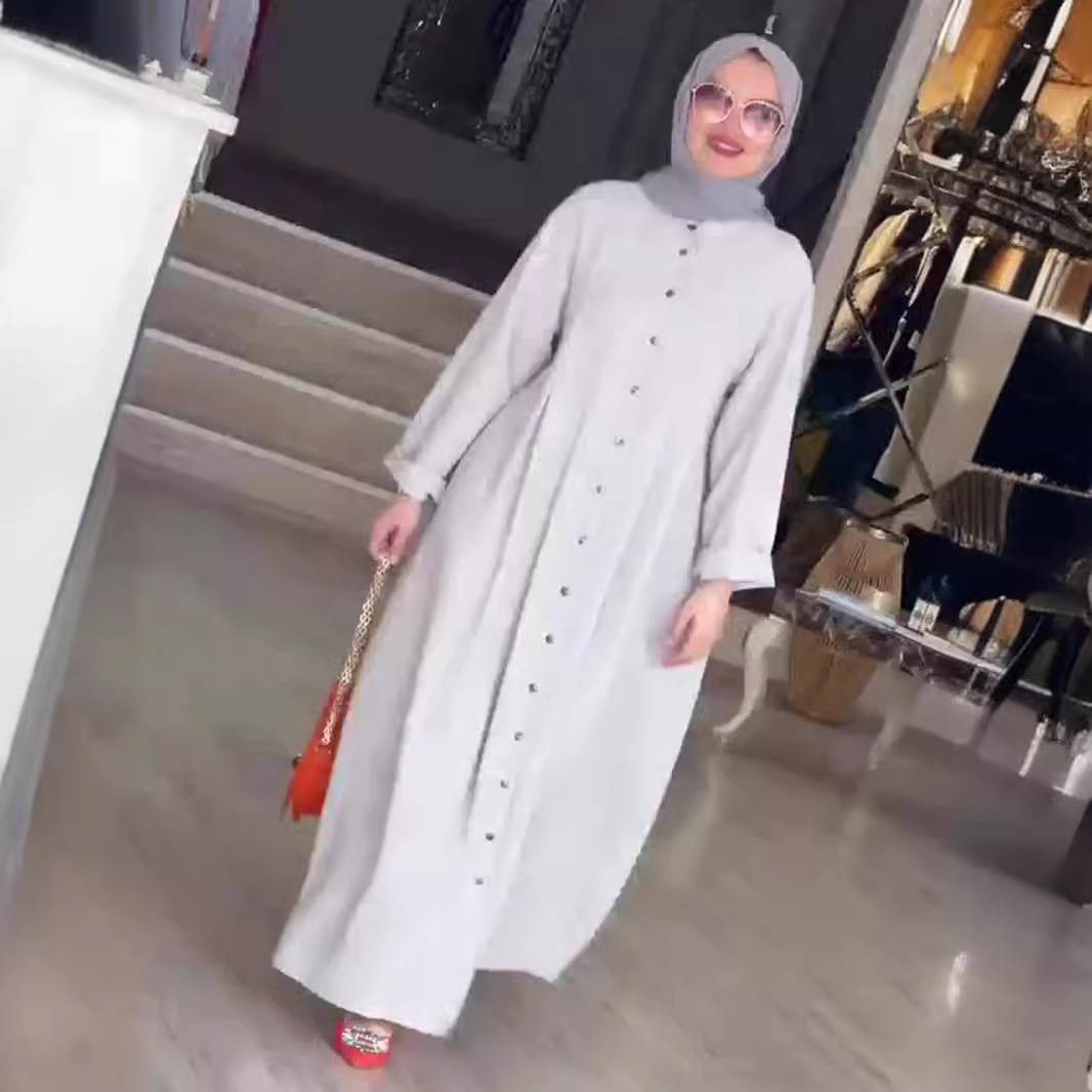 Jalabiya Women Arabic - 女性用イードドレス、アバヤ、ラマダン、ムスリムドレス、ジャラビーヤ、シングルブレスト、イスラム、ドバイ、アバヤ、カフタン、ベスティドス、アラブ、ロングローブ、モロッコ