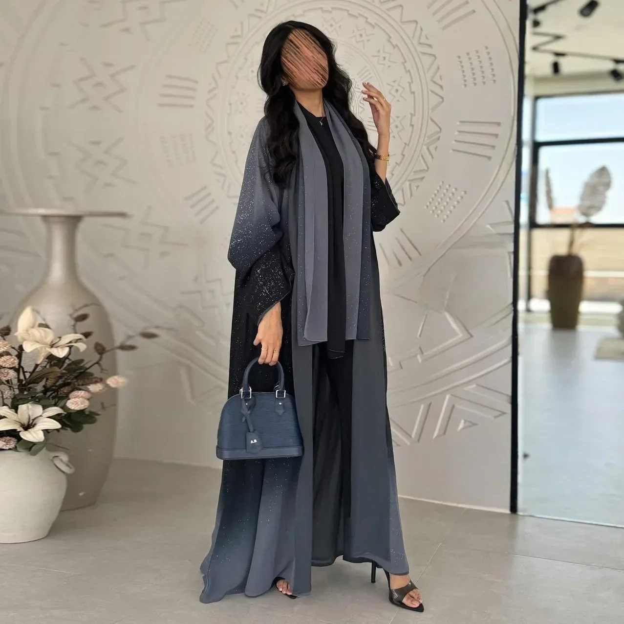イスラム教徒の女性のためのシフォン着物ドレス,イード,ドバイ - Jalabiya Women Arabic のレビューと価格