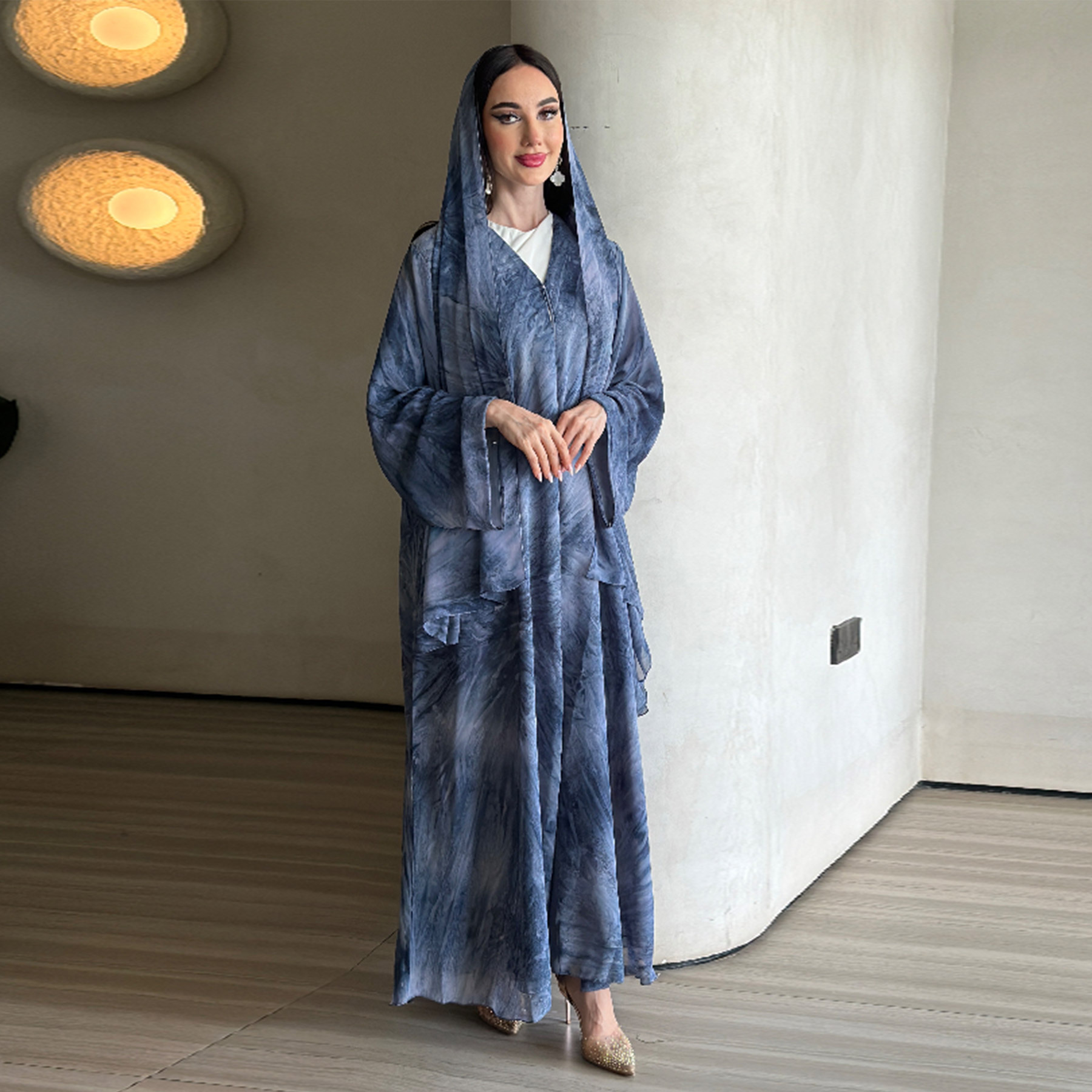 スカーフ、女性用ドレス、アバヤ、カーディガン、イスラム教徒向 - Jalabiya Women Arabic のレビューと価格