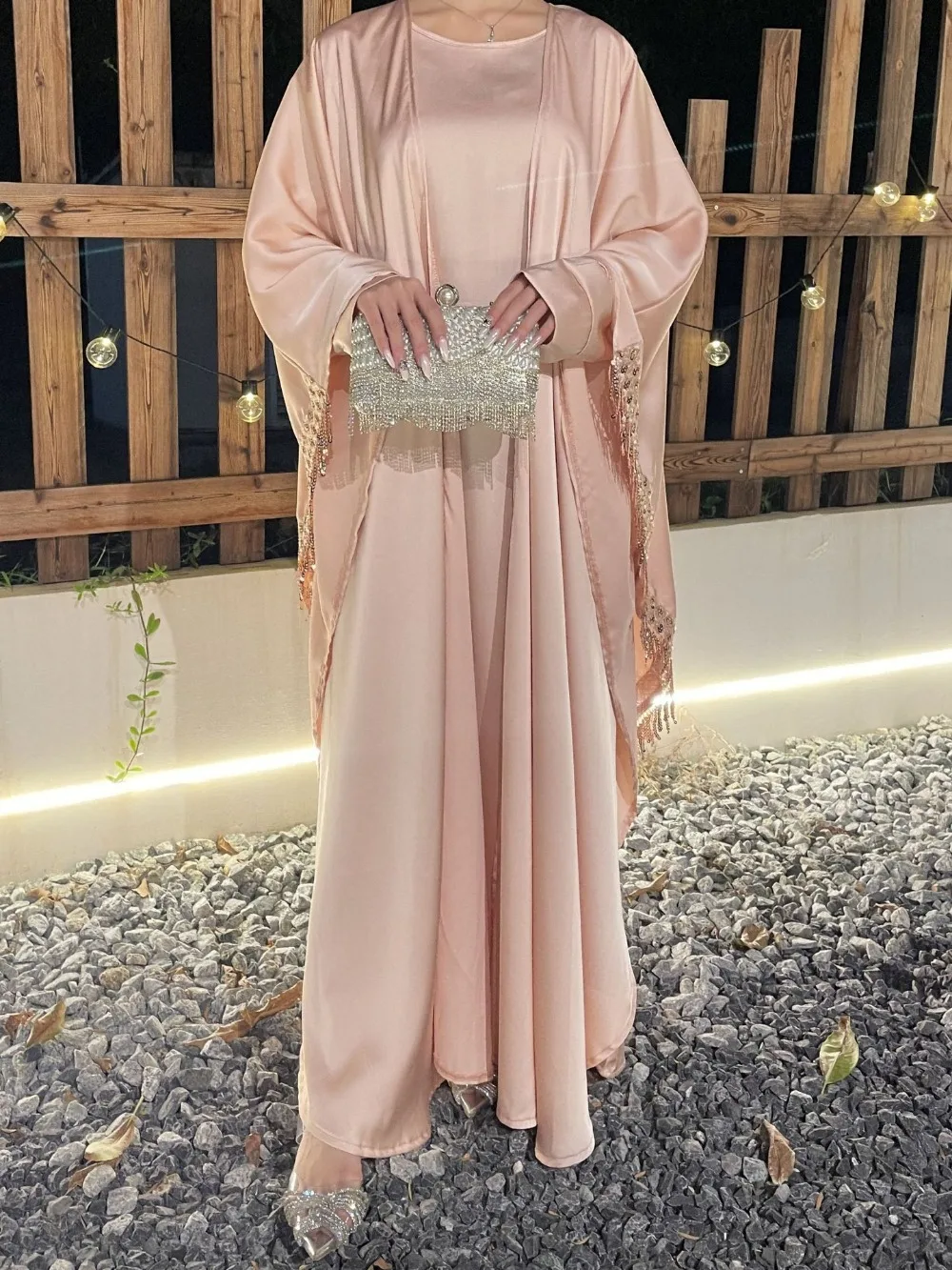 アバヤ-女性のためのイスラム教徒のドレスセット,カーディガン - Jalabiya Women Arabic のレビューと価格