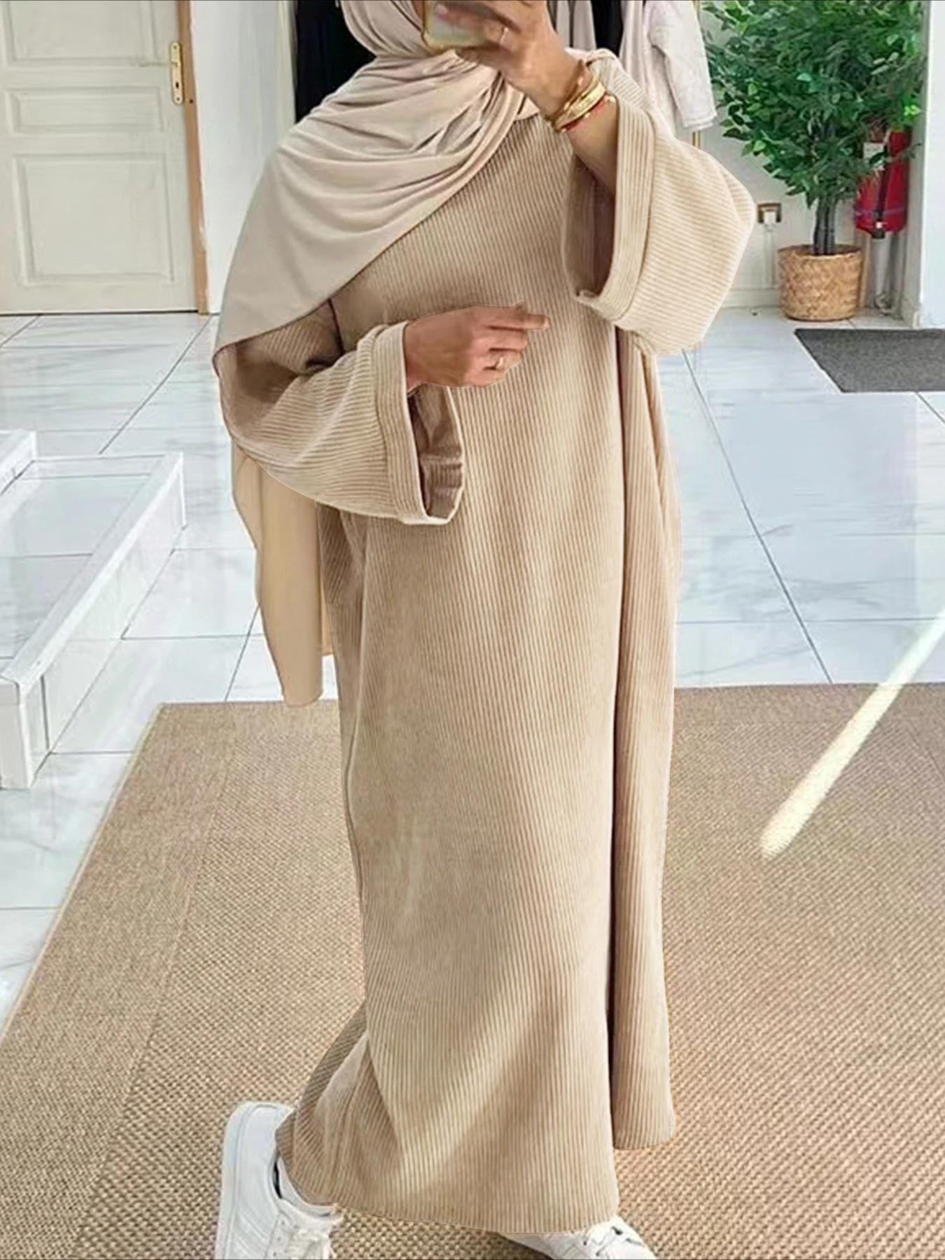 イードイスラム教徒の女性の控えめなドレスラマダンイスラム教  - Jalabiya Women Arabic のレビューと価格