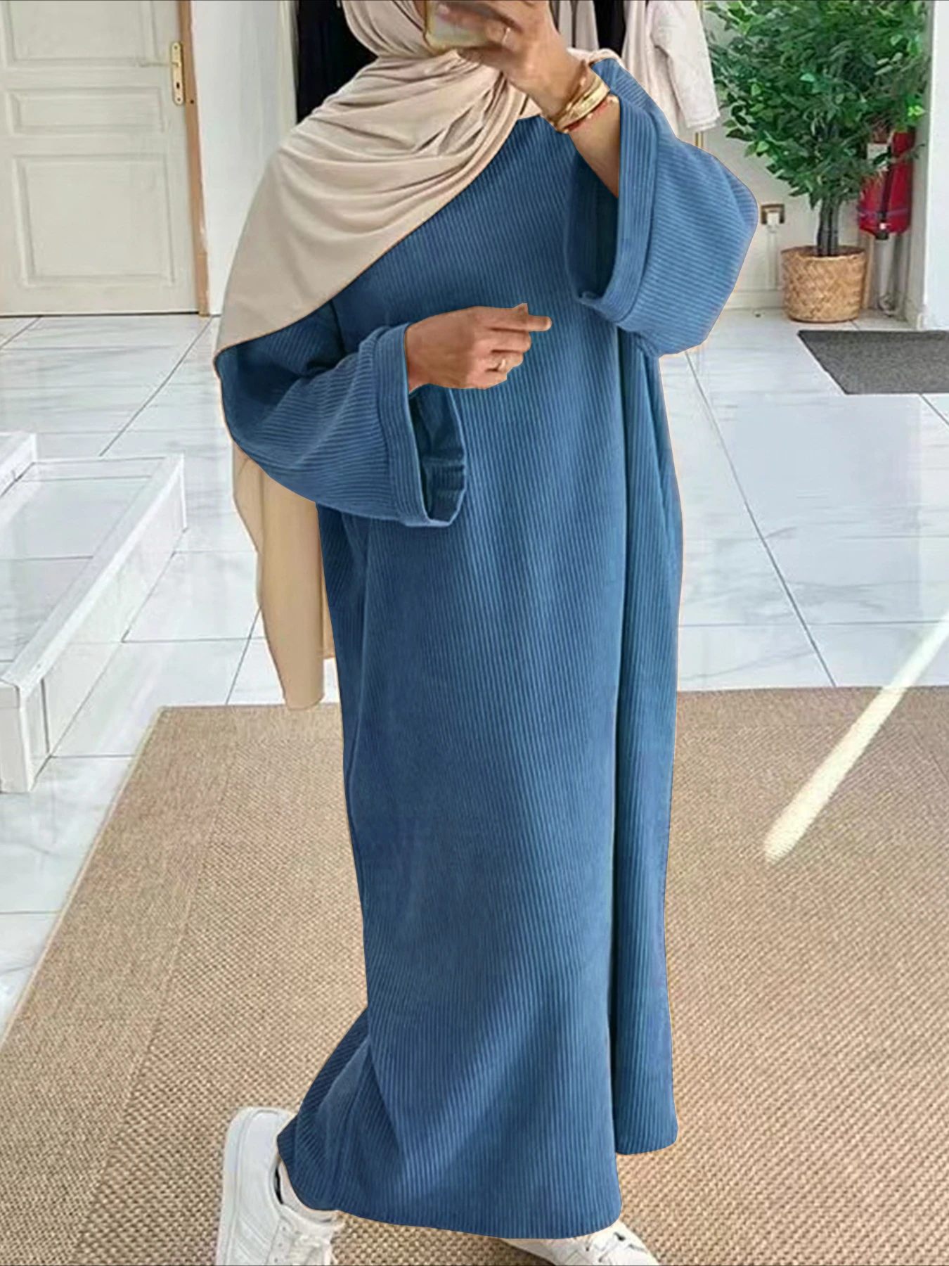 イードイスラム教徒の女性の控えめなドレスラマダンイスラム教  - Jalabiya Women Arabic のレビューと価格