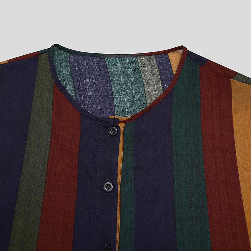 プリント柄のメンズロングシャツ、ロングローブスタイル、エスニ - Ethnic Wear Men'S Fashion のレビューと価格